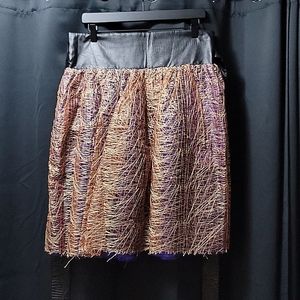 TOV Holy Caged Net Skirt